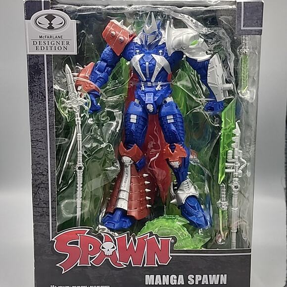 McFarlane Designer Edition Manga Spawn Figure Box Sealed Loose Sword & Shield - Picture 15 of 15